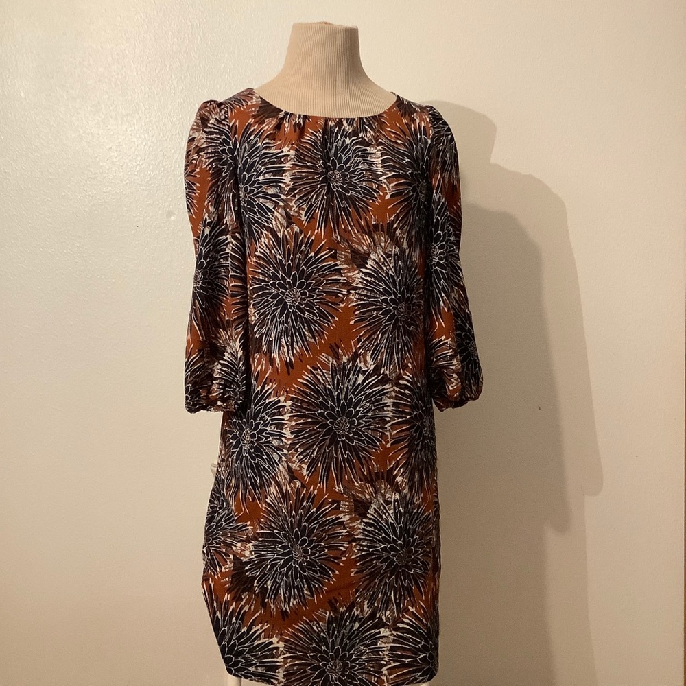 Brown floral H&M dress - size 4